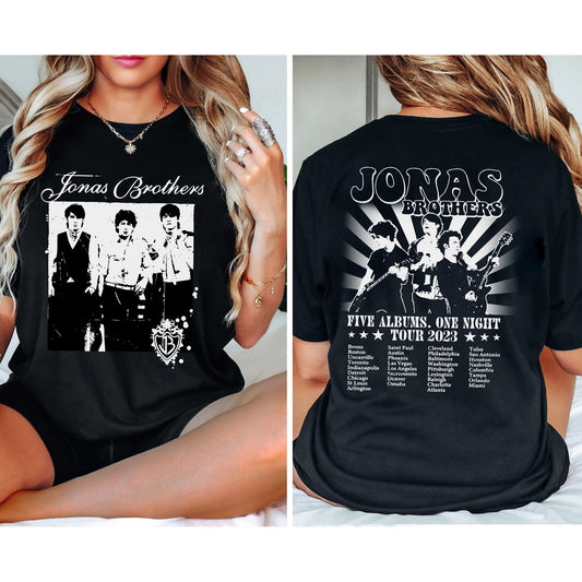 Jonas Brothers Tour 2023 Shirt, Jonas Brothers Two Sides Shirt