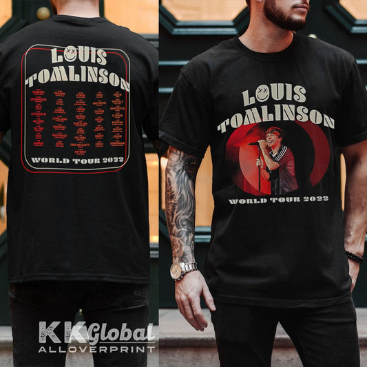 KK040723-24 Vintage Louis Tomlinson World Tour 2023 T-Shirt