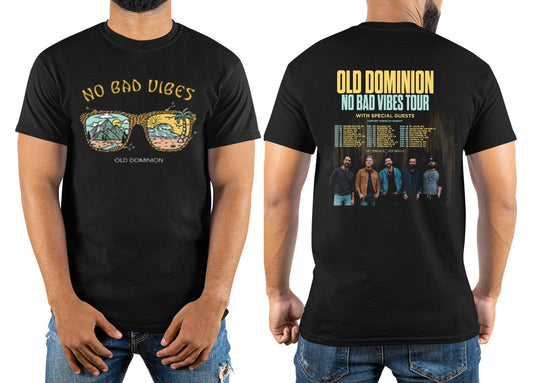 Old Dominion Tour 2023 Dates Shirt, Old Dominion No Bad Vibes Concert Shirt