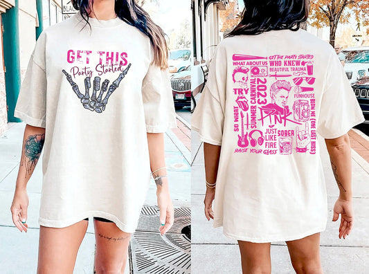 Pink Tour Get This Party Started Shirt, Music Tour 2023 Shirt