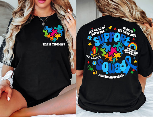 Autism Autism Awareness Family Autism Support Squad shirts