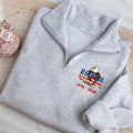 USA 250th Anniversary Quarter Zip, Embroidered Eagle USA 17762026 Sweatshirt, Patriotic Half Zip