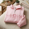 Embroidered Sonographer  Quarter Zip Sweatshirt, Ultrasound Tech Sweatshirt, Coquette Bow Sweatshirt, Hospital Sweatshirt, Graduation Gift