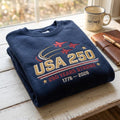 USA 250 Embroidered Sweatshirt Patriotic Air Show Vintage American Apparel