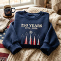 America 250 Embroidered Patriot Air Show Sweatshirt Jet Hoodie Vintage USA Gift