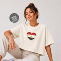 Retro Egypt Soccer 2026 Women Soccer Boxy Tee World Cup 2026 Tee for Summer