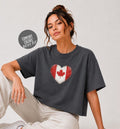 Retro Canada Soccer 2026 Women Soccer Boxy Tee World Cup 2026 Tee for Summer