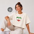 Retro Iran Soccer 2026 Women Soccer Boxy Tee World Cup 2026 Tee for Summer