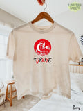 Turkey World Support Boxy, Turkish Flag Boxy Top, Ataturk Graphic Tee, Football Cup Turkey Jersey, Turkish Apparel, Turkey Soccer Team
