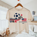 90s USA Soccer Boxy Tee, Retro American Soccer Fan Shirt, 2026 Tournament Graphic Boxy Tee