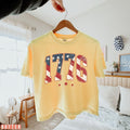 Vintage 1776 Boxy Tee, Retro USA Flag Shirt, 250th Anniversary Patriotic Top, American Heritage Graphic T-Shirt, 1776 America