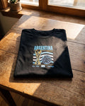 Argentina World Cup 2026 Embroidered T-Shirt, Retro Argentina Soccer Tee, Football Fan Gift