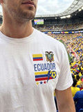 Embroidered Ecuador 90s Soccer Team T-shirt, Ecuador Flag T-Shirt, Soccer Enthusiast Gift