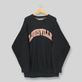 Vintage University of Louisville Black Sweatshirt Large Steve Berry's Louisville Embroidered Logo Sweater Louisville Cardinals NCAA Jumper L