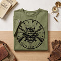 Tactical Rifle Hoodie, Custom Text Military Tee, One Shot One Kill Apparel, Personalized Sniper Gift Shirt