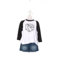 Vintage 1980 Manilows World Tour Raglan Tee  White Black Graphic Shirt  Retro Concert Band Tee