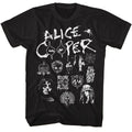 Alice Cooper Collage Black T-Shirt