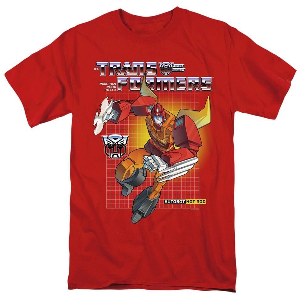 Transformers Hot Rod Red Shirts