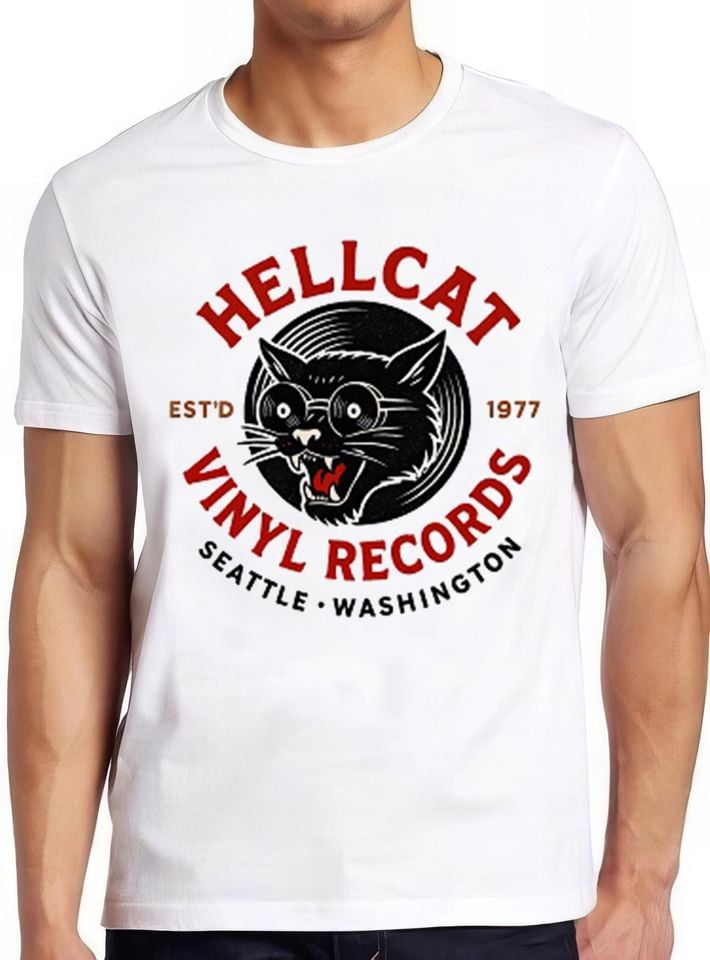 Vinyl Records Inspired Parody Seattle Record Store Music Dj Player Cool Tee T Shirt 2785