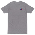 Embroidered M Stripes Heavyweight Tee - Bimmer Fan Gift
