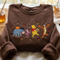 Embroidered Vintage Honey Bear Shirt, Fall Bear And Friends Sweatshirt, Magical Land Crewneck, Cozy Season Tee, Holiday Vacation Gift