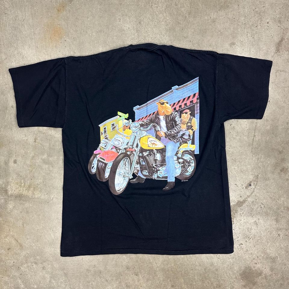 Vintage 1993 Deadstock Camel Joe Bike Week Pocket T-Shirt