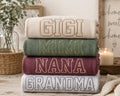 Custom Grandma Sweatshirt, Embroidered Sweatshirt Grandparent Embroidered Nana Gigi Sweatshirt