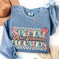 Custom Special ED Teacher Sweatshirt Comfort Colors SPED Teacher Sweater Personalized Special Education Teacher Gift Autism Teacher Crewneck