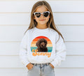 Custom Personalized Pet Dog Kids Tee Sweatshirt | Kids Custom Dog Cat Pet Portrait Vintage Graphic Shirt | Personalized Pet Portrait Shirt