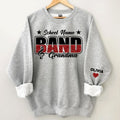 Personalized Band Grandma Glitter Sparkle Sweatshirt, Band Grandma Gift for Women, High School Band, Gift for Grandma, Printed Band Grandma