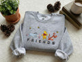 Embroidered Bear and Friends Sweatshirt, Cartoon Squad, Vintage Style