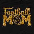 Glitter Football Mom Iron On, Personalized Number Glitter Football Mom Iron On, Proud Football Mom, Football Iron On Transfer