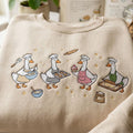 Embroidered Goose Baking Sweatshirt, Goose Chef Shirt, Funny Baker Tee, Baking Gift for Women, Pastry Lover Shirt