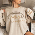 Custom Embroidered Football Grandma Sweatshirt, Football Sweatshirt, Sports Grandma Hoodie, Custom Football Grandma Sweatshirt with Kid Name