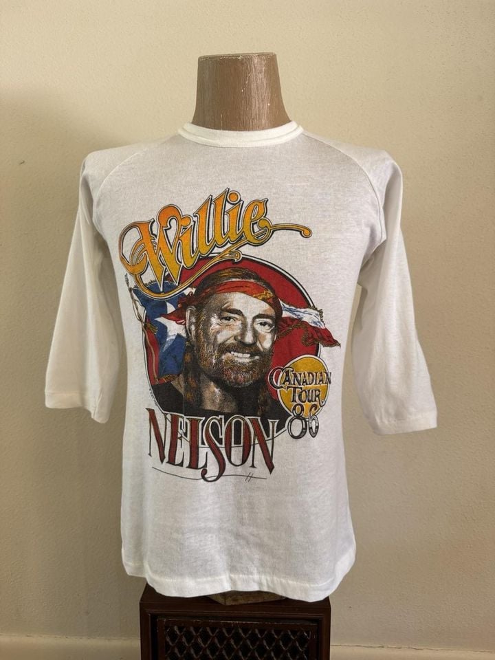 Vintage 1986 Nelson Canada Tour Raglan Shirt XL