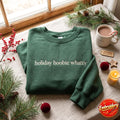 Embroidered Holiday Hoobie Whatty Sweatshirt, Christmas Movie Apparel