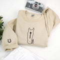 Custom Horse Sweatshirt with Name Embroidered - Personalized Horse Sweatshirt from Photo - Horse Outline Embroidery - Equestrian Gifts
