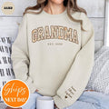 Custom Grandma Sweatshirt | Floral Grandma Sweater | Gift for New Grandma | Mothers Day Gift for Mom | Grandma Gift Shirt