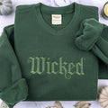 Wicked Embroidered Sweatshirt, Wicked Changed for Good Embroidery Sweatshirt, Defy Gravity Sweatshirt,Wizard of Oz, Broomstick Magic Sweater