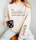 Custom Grandma Heart Sleeve Sweatshirt - Personalized Grandparent Gift