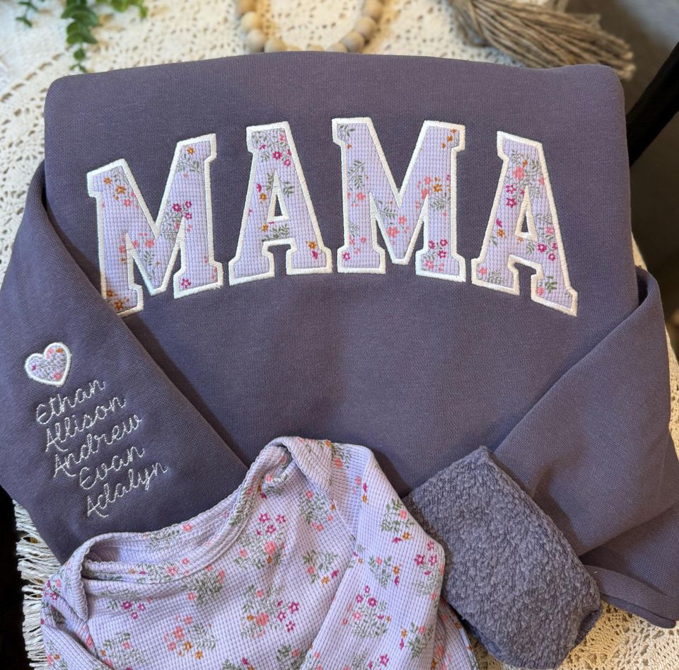 Personalized VINTAGE-WASHED Keepsake Sweatshirt with Baby Clothes, Blankets, or Sentimental Fabrics