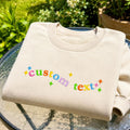 Custom Embroidered Text Sweatshirt, Add Your Own Text Crewneck, Funny Sweatshirt, Birthday Gift, Anniversary Gift