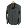 1970s Shirt Green Disco Shiny Iridescent Sheer Men’s Size Small, USA