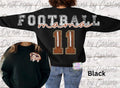 Football mama (stretched) sweatshirt | personalized football mama crewneck | personalized sport mom gift | mothers day gift