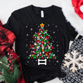 Christmas Dog Paws T-Shirt, Cute Puppy Dog Owner Shirt, Cute Xmas Tree Shirt, Christmas Dog Shirt, Dog Lover Christmas Gift, Dog Lover Tee