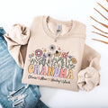 Personalized Wildflower Grandma Sweatshirt, Custom Floral Mama Sweatshirt, Nana, Gigi, Grandma Floral Shirt, Mother's Day Gifts for Grandma
