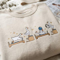 Embroidered Funny Goose Pilates Sweatshirt, Meditation Shirt, Silly Goose Gym Graphic Tee, Animal Lover Gift