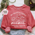 Comfort Colors Custom Mimi Sweatshirt With Kids Names, Wildflowers Mimi Shirt, Mothers Day Gifts, My Favorite People Call Me Mimi S04962