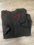 Georgia embroidered, hand distressed sweatshirt