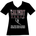 Custom Dance Team Name with Dancer Rhinestone Bling Dance Mom Sparkle Dance Aunt Bedazzled Nationals Top Matching Dance Crew Dance School T